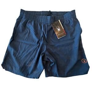 NEW Men's Spyder Active Blue Navy Athletic Shorts sz L